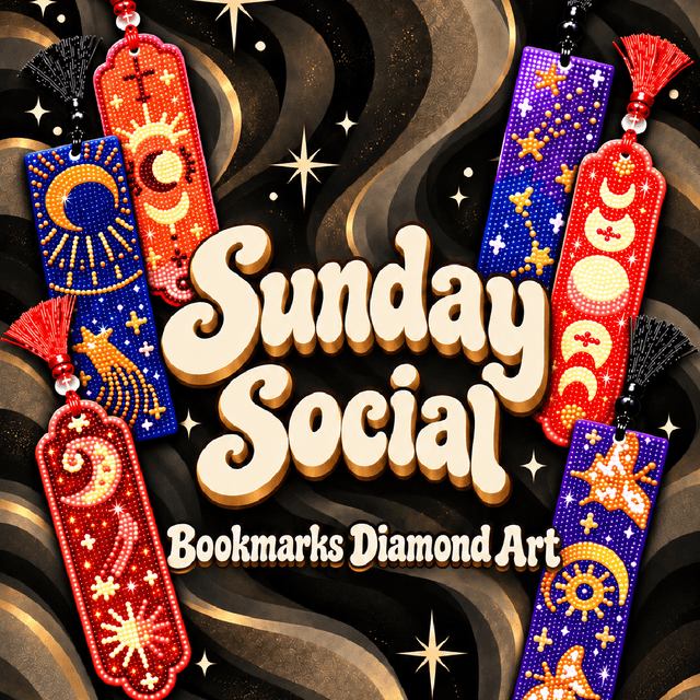 Bookmark Diamond Art 📖✨ 10/25 @1pm at The Happy Beauty Collective in NORTON, MA