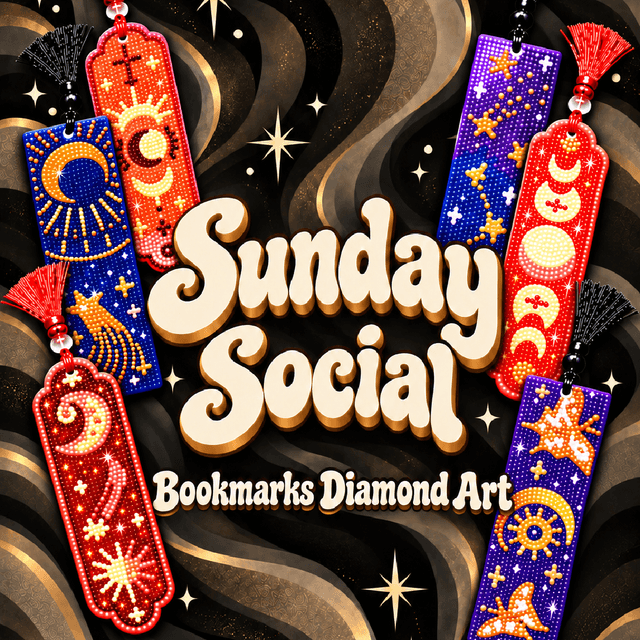 Bookmark Diamond Art 📖✨ 10/25 @4pm at The Happy Beauty Collective in NORTON, MA